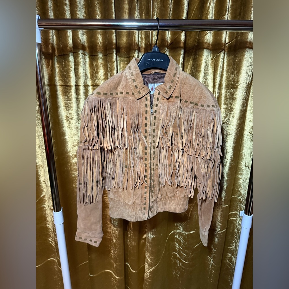 M. Julian vintage fringe leather jacket